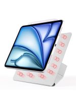 magnatic Case for iPad Pro 12.9 2022/2021/2020 with Pencil Holder, Clear Transparent Back Shell Slim Stand Shockproof Tablet Cover, Auto Wake/Sleep (Grey) - Image 4