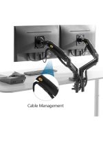 NB NORTH BAYOU Nb F160 17-27" Dual Arm 2-9kg Monitor Stand with Shock Absorber New Version - Image 3