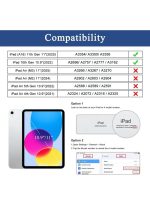 Case for iPad 10th Generation 10.9 Inch, 2022 & ipad 11th genration 2025 Case with Pencil Holder - Protective Trifold Stand Smart Cover [Support Touch ID & Auto Wake/Sleep] comaptiple with (A3354/A3355/A3356 /A2696/A2757/A2777) , Black - Image 2