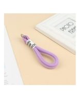 Stylishly designed necklace that attaches to the phone, with a plastic part to secure it to the phone