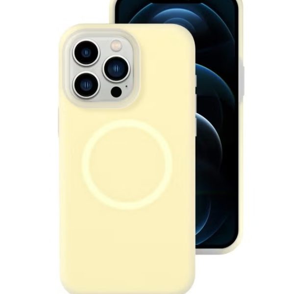 Drop-resistant, reinforced plastic back cover compatible with iPhone 12 Pro Max - Yellow