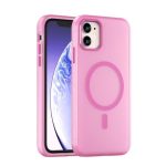 Drop-resistant, reinforced plastic back cover compatible with iPhone 11 - Pink