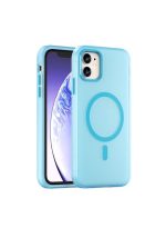 Drop-resistant, reinforced plastic back cover compatible with iPhone 11 - Blue