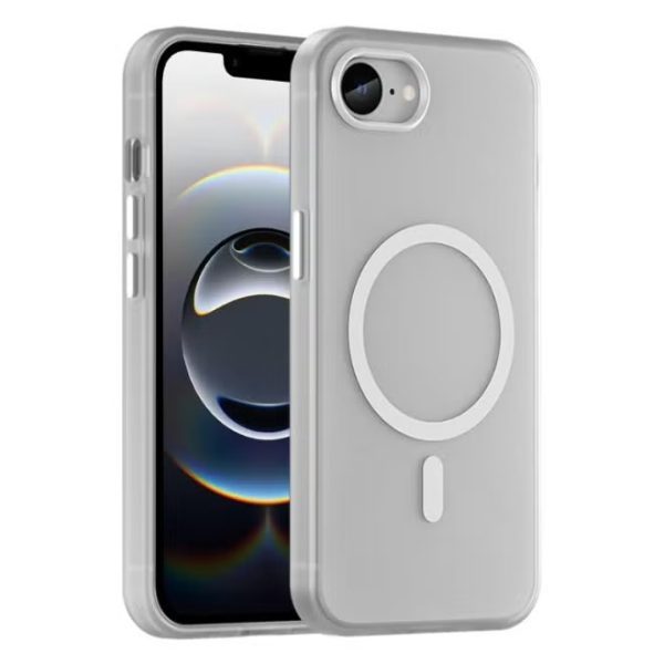 Drop-resistant, reinforced plastic back cover compatible with iPhone 16e - Clear