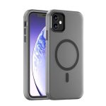 Drop-resistant, reinforced plastic back cover compatible with iPhone 11 - Black