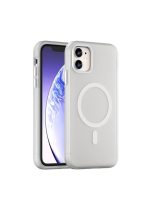 Drop-resistant, reinforced plastic back cover compatible with iPhone 11 - Clear