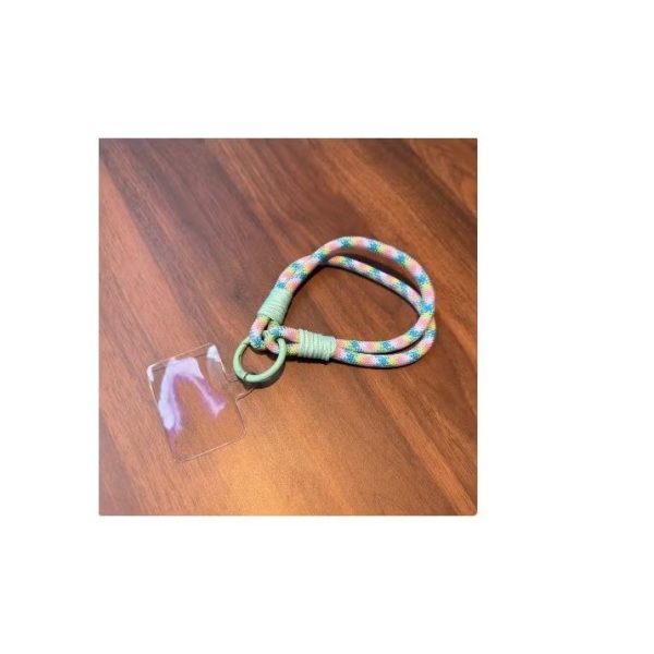 Wrist strap to hold the phone, fits all smartphones. Comes with a plastic piece to attach to the phone.