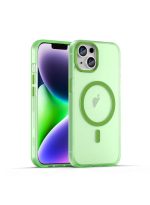 Drop-resistant, reinforced plastic back cover compatible with iPhone 13 - Green