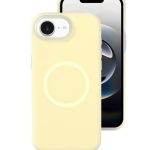 Drop-resistant, reinforced plastic back cover compatible with iPhone 16 - Yellow