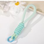 Stylishly designed necklace that attaches to the phone, with a plastic part to secure it to the phone