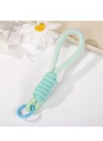 Stylishly designed necklace that attaches to the phone, with a plastic part to secure it to the phone