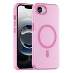 Drop-resistant, reinforced plastic back cover compatible with iPhone 16e - Pink