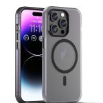 Drop-resistant, reinforced plastic back cover compatible with iPhone 13 Pro - Black