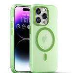 Drop-resistant, reinforced plastic back cover compatible with iPhone 16 Pro Max - Green