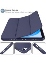 Case for iPad 10th Generation 10.9 Inch, 2022 & ipad 11th genration 2025 Case with Pencil Holder - Protective Trifold Stand Smart Cover [Support Touch ID & Auto Wake/Sleep] comaptiple with (A3354/A3355/A3356 /A2696/A2757/A2777) , Navy Blue - Image 2