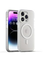 Drop-resistant, reinforced plastic back cover compatible with iPhone 15Pro Max - Clear