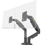 NB NORTH BAYOU Nb F160 17-27" Dual Arm 2-9kg Monitor Stand with Shock Absorber New Version