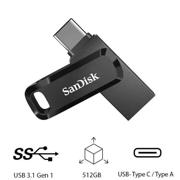 sandisk SDDDC3-512G-G46 Ultra Dual Drive Go USB Type-C Flash Drive 512 GB