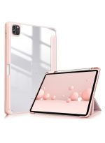 Case for iPad Pro 11 Case 2022/ 2021 /air4/air5 10.9 "/ ipad air6/air7 11" with Pencil Holder Premium Protective Case Cover with Soft TPU Back and Auto Sleep/Wake Feature for iPad Pro 11 comaptiple with (A2228 / A2231 / A2068 / A2230) , Pink