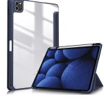 Case for iPad Pro 11 Case 2022/ 2021 /air4/air5 10.9 "/ ipad air6/air7 11" with Pencil Holder Premium Protective Case Cover with Soft TPU Back and Auto Sleep/Wake Feature for iPad Pro 11 comaptiple with (A2228 / A2231 / A2068 / A2230) , Navy blue