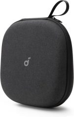 soundcore by Anker,  T00Z2011, Headphones Case, Compatible with All soundcore Over-Ear Headphones, Anti-Scratch, Water and Dust Resistant, Impact-Resistant, Pocket for Cables, Detachable Tray, Sturdy Strap - Black