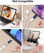 USB C to Lightning Adapter PD Fast Charge USB C Female to Lightning Male Type-C Cable to Lightning Converter -Black - Image 4