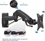 North Bayou Nb F150 Wall-Mounted 17"-35" Monitor Stand Black - Image 8