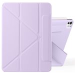 magnetic Case for iPad Pro 11 Case 2022/ 2021 /air4/air5 10.9 "/ ipad air6/air7 11" with Pencil Holder Premium Protective Case Cover with Soft TPU Back and Auto Sleep/Wake Feature for iPad Pro 11 comaptiple with (A2228 / A2231 / A2068 / A2230) , Purple