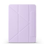 magnetic Case for iPad Pro 11 Case 2022/ 2021 /air4/air5 10.9 "/ ipad air6/air7 11" with Pencil Holder Premium Protective Case Cover with Soft TPU Back and Auto Sleep/Wake Feature for iPad Pro 11 comaptiple with (A2228 / A2231 / A2068 / A2230) , Purple - Image 2