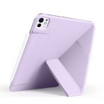 magnetic Case for iPad Pro 11 Case 2022/ 2021 /air4/air5 10.9 "/ ipad air6/air7 11" with Pencil Holder Premium Protective Case Cover with Soft TPU Back and Auto Sleep/Wake Feature for iPad Pro 11 comaptiple with (A2228 / A2231 / A2068 / A2230) , Purple - Image 4