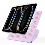 magnetic Case for iPad Pro 11 Case 2022/ 2021 /air4/air5 10.9 "/ ipad air6/air7 11" with Pencil Holder Premium Protective Case Cover with Soft TPU Back and Auto Sleep/Wake Feature for iPad Pro 11 comaptiple with (A2228 / A2231 / A2068 / A2230) , Purple - Image 7