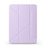 magnatic Case Compatible with iPad Air 13 inch (2024) M2, [Built-in Pencil Holder] Shockproof Cover, Auto Wake/Sleep, (purple) - Image 2