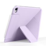 magnatic Case Compatible with iPad Air 13 inch (2024) M2, [Built-in Pencil Holder] Shockproof Cover, Auto Wake/Sleep, (purple) - Image 4