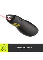 Logitech R400 Wireless Presentation Remote, 2.4 GHz, USB-Receiver, Red Laser Pointer, 15-Meter Operating Range, 6 Buttons, Intuitive Slideshow Control, Battery Indicator, PC Black - Image 4