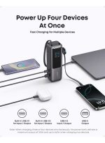 Anker Power Bank, 25,000mAh 165W Ultra-Fast Portable Charger for Dual Laptops, Fast Charging Battery Pack with Built-In and Retractable Cables, For iPhone 16/15 Series, Samsung, and More - Image 2