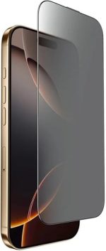 JOYROOM JR-MQS0616 Tempered Glass Screen Protector for iPhone 17 Pro Max, 2.5D Full Screen Coverage with Privacy and Dustproof Design, High Definition Clarity, Black - Image 4