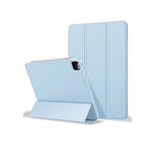 Case for iPad Pro 11 Case 2022(4th Gen)/ 2021(3rd Gen) with Pencil Holder Premium Protective Case Cover with Soft TPU Back and Auto Sleep/Wake Feature for iPad Pro 11 comaptiple with (A2228 / A2231 / A2068 / A2230) , sky blue