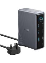 Anker Anker Prime Charging Docking Station, 14-Port with 160W Max Output and Built-In GaN AC-DC Power, 10Gbps Data Transfers, Real-Time Smart Interface, Dual 4K Displays for MacBook, Dell, Phones, and More