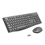 HP  CS10 Wireless Keyboard & Mouse Combo, Ergonomic Design and Silent Typing Keys, Black