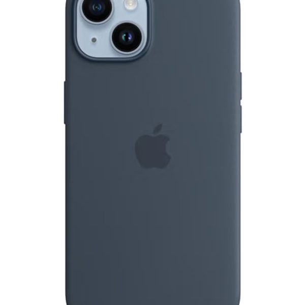 Apple iPhone 14 Silicone Case with MagSafe Storm Blue Storm Blue