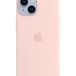 Apple  iPhone 14 Silicone Case with MagSafe Chalk Pink