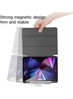 magnetic Case for iPad Pro 11 Case 2022/ 2021 /air4/air5 10.9 "/ ipad air6/air7 11" with Pencil Holder Premium Protective Case Cover with Soft TPU Back and Auto Sleep/Wake Feature for iPad Pro 11 comaptiple with (A2228 / A2231 / A2068 / A2230) , Black - Image 3