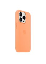 Apple iPhone 15 Pro Silicone Case with MagSafe - Orange Sorbet - Image 2