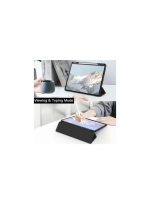 Case for iPad iPad Air 13 Inch Case M2 2024/iPad Pro 12.9 6th/5th/4th Generation 2022/2021/2020 with Pencil Holder, Clear Transparent Back Shell Slim Stand Shockproof Tablet Cover, Auto Wake/Sleep (Black) - Image 3