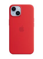 Apple iPhone 14 Silicone Case with MagSafe (PRODUCT)RED - Image 3
