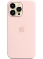 Apple  iPhone 14 Pro Max Silicone Case with MagSafe Chalk Pink - Image 3