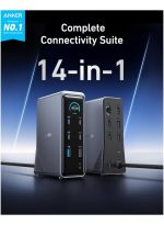 Anker Anker Prime Charging Docking Station, 14-Port with 160W Max Output and Built-In GaN AC-DC Power, 10Gbps Data Transfers, Real-Time Smart Interface, Dual 4K Displays for MacBook, Dell, Phones, and More - Image 5