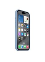Apple iPhone 15 Pro Silicone Case with MagSafe - Winter Blue - Image 3