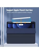 Case for iPad Pro 11 Case 2022/ 2021 /air4/air5 10.9 "/ ipad air6/air7 11" with Pencil Holder Premium Protective Case Cover with Soft TPU Back and Auto Sleep/Wake Feature for iPad Pro 11 comaptiple with (A2228 / A2231 / A2068 / A2230) , Navy blue - Image 4
