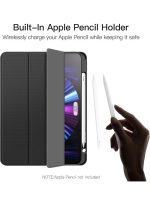 magnetic Case for iPad Pro 11 Case 2022/ 2021 /air4/air5 10.9 "/ ipad air6/air7 11" with Pencil Holder Premium Protective Case Cover with Soft TPU Back and Auto Sleep/Wake Feature for iPad Pro 11 comaptiple with (A2228 / A2231 / A2068 / A2230) , Black - Image 4